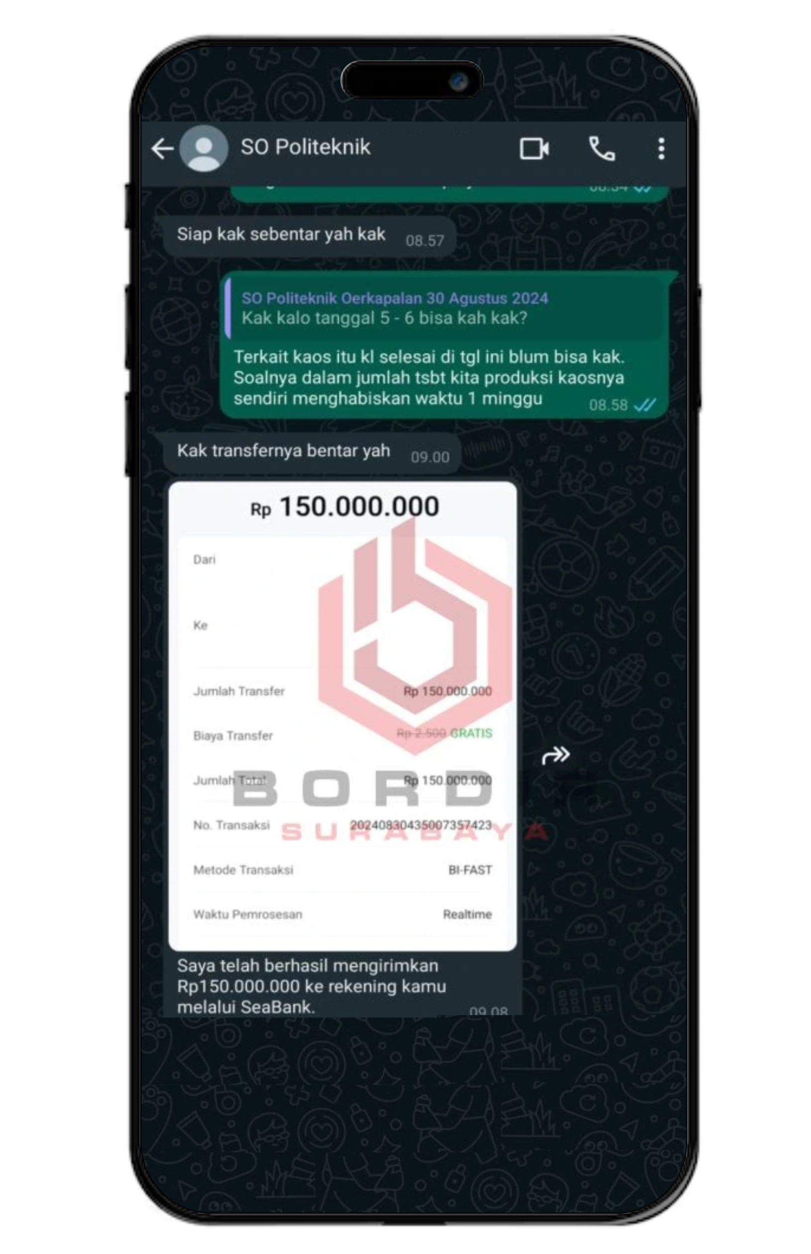 testimoni wa jasa bordir murah